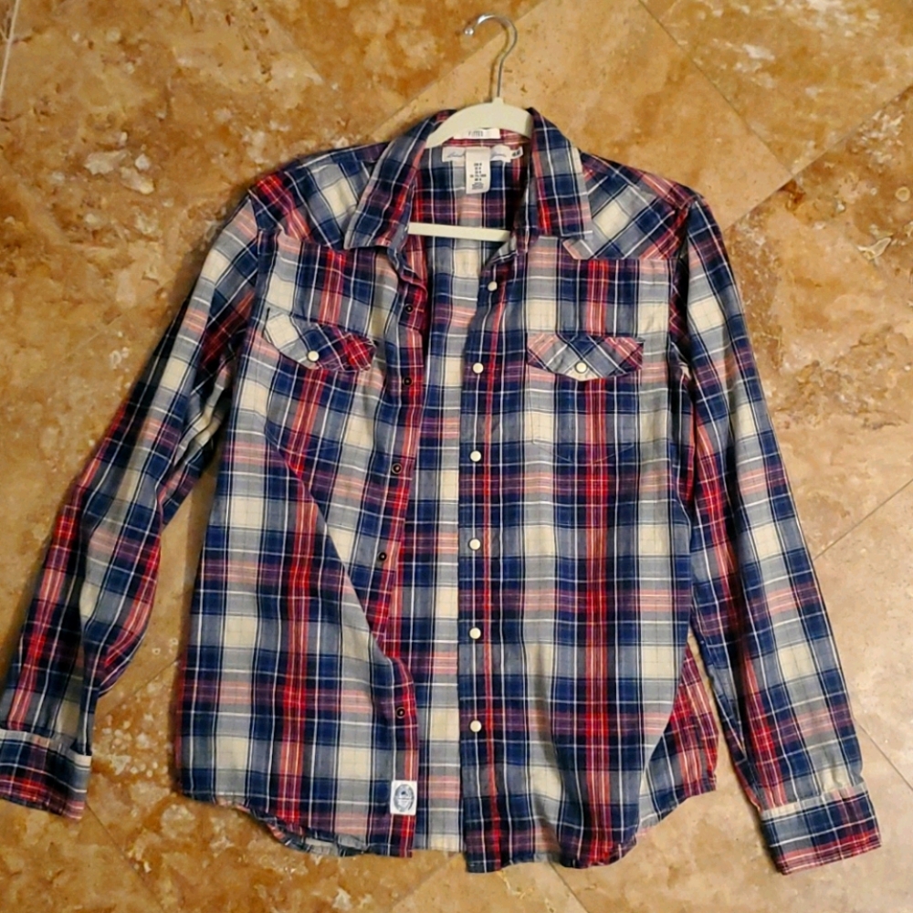 Long Sleeve Collard Flannel shirt
